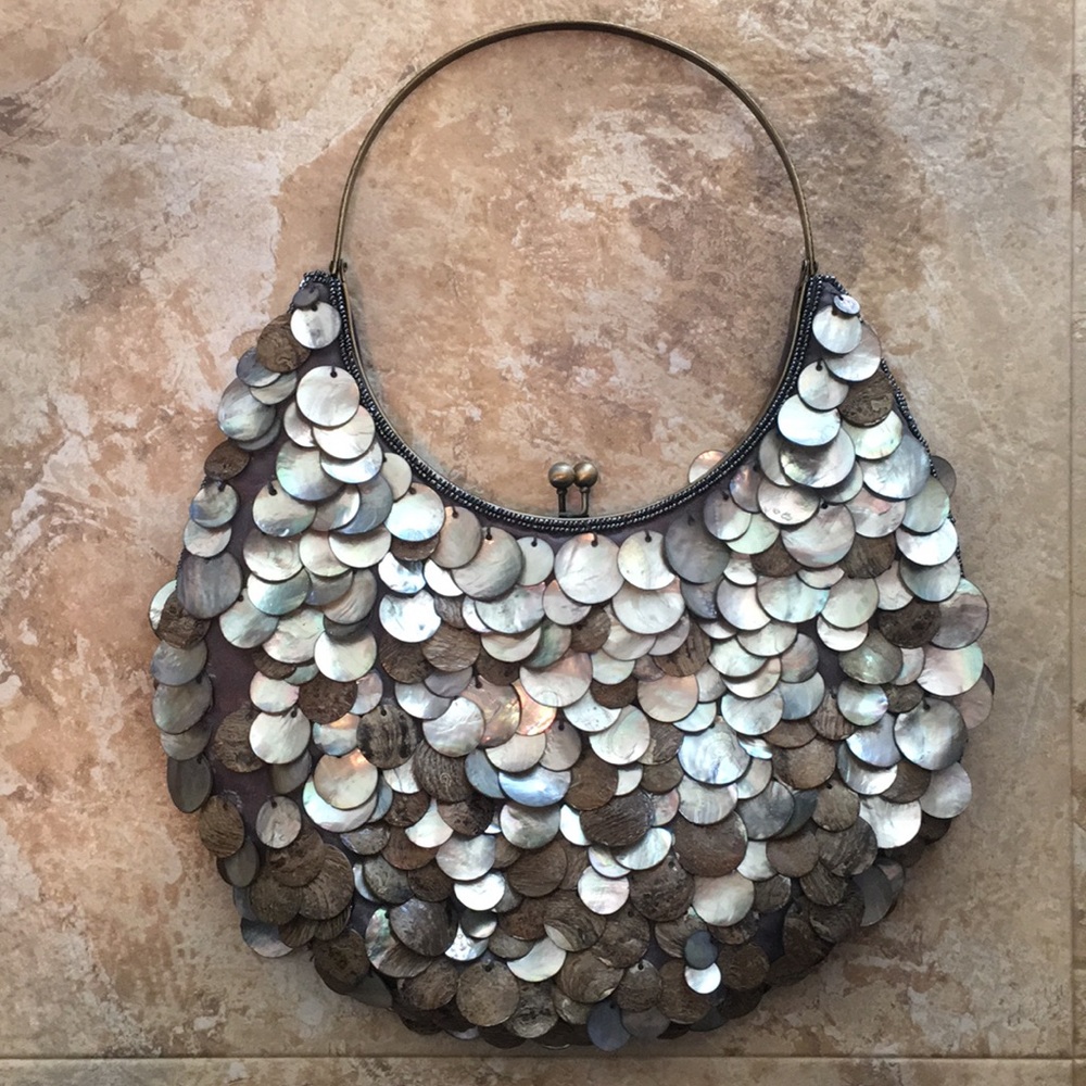 Chico’s seashell small handbag dressy